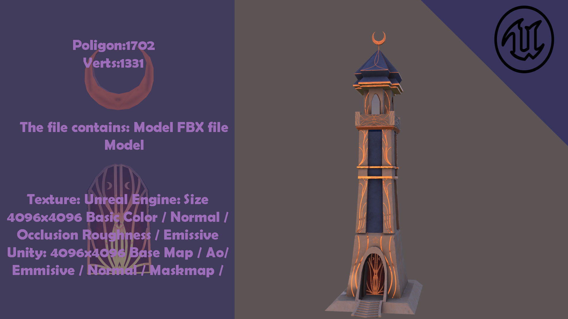 Fantastic 3d Model Town Packed  Low-poly 3D model_4