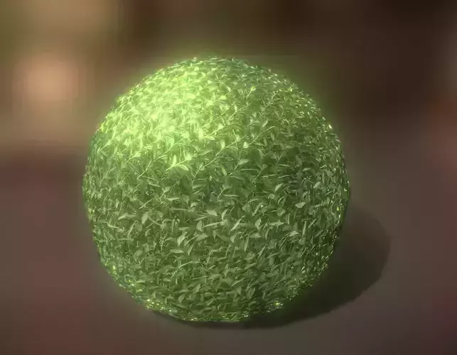 Low-Poly Boxwood Bush Version 1