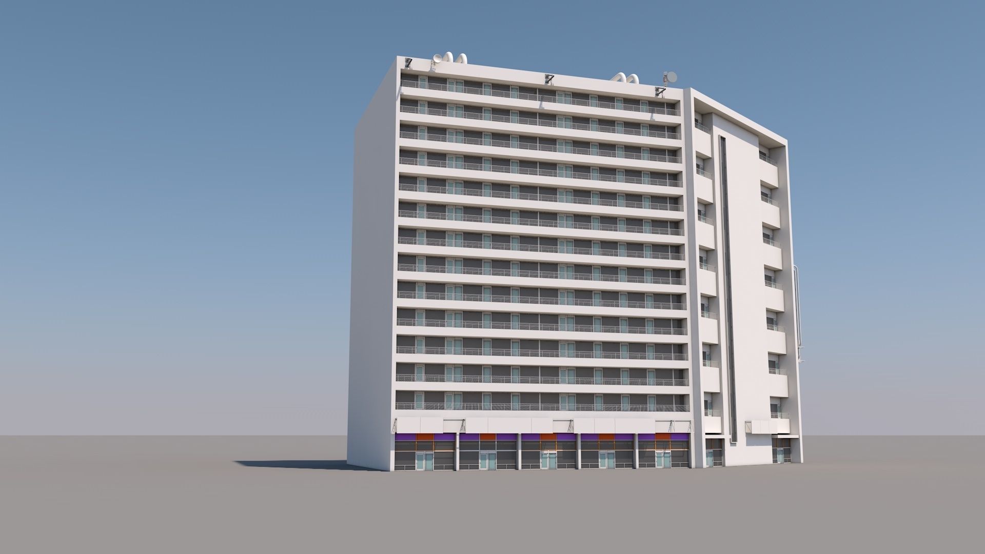 Slum Building 2 3D model_2