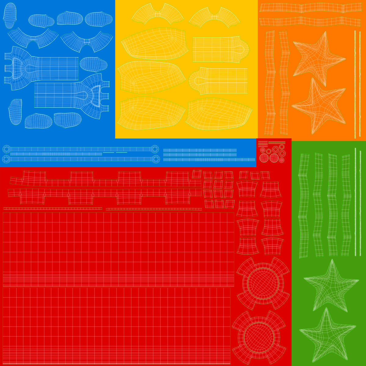 Sand Toys Low-poly 3D model_15