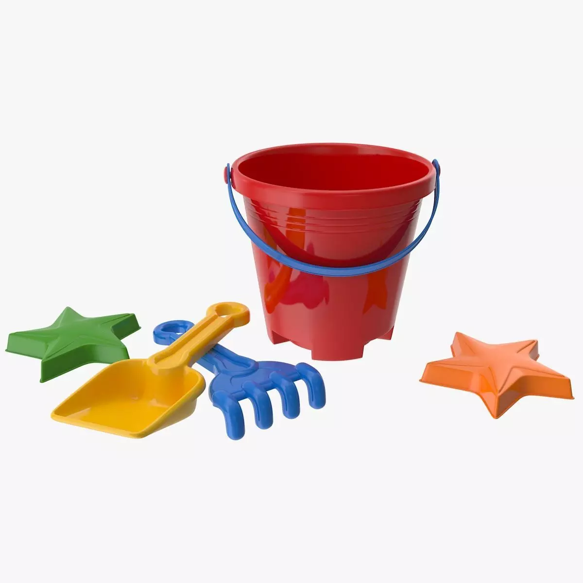 Sand Toys Low-poly 3D model_0