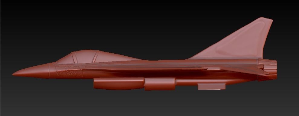 F16 aircraft  3D print model_2