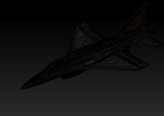 F16 aircraft  3D print model_7