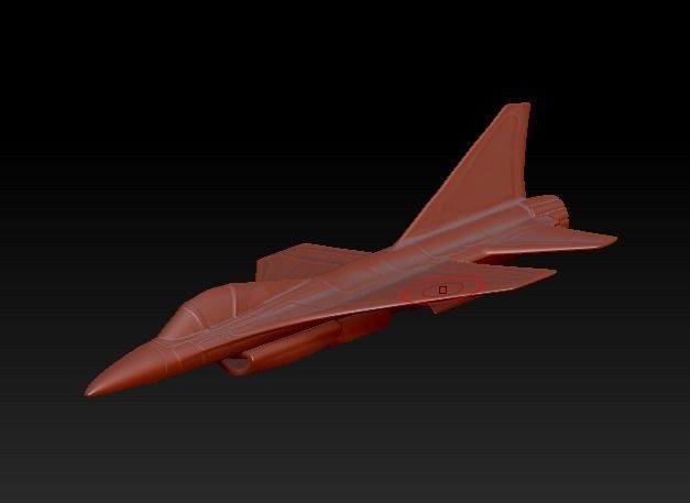 F16 aircraft  3D print model_5