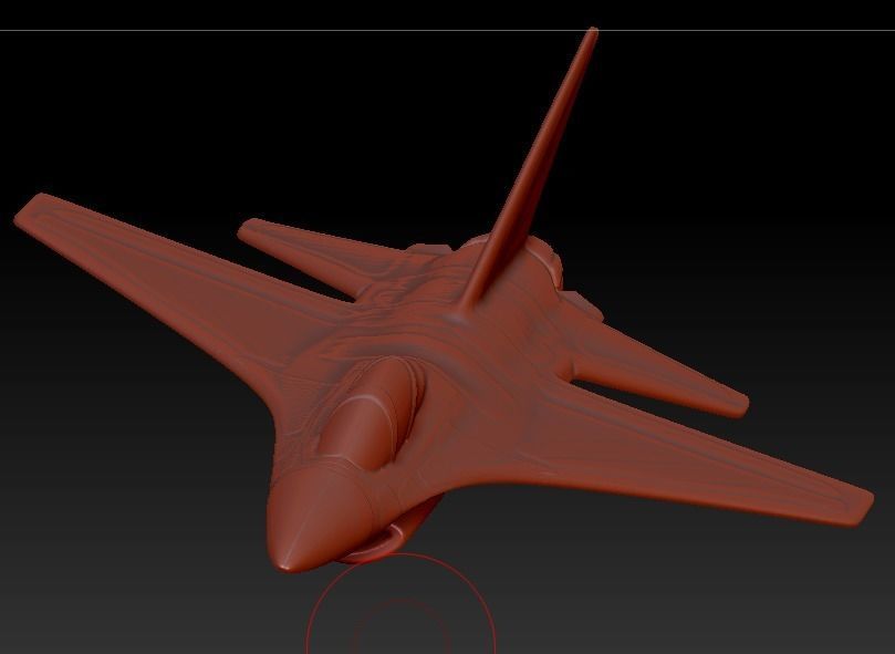 F16 aircraft  3D print model_8