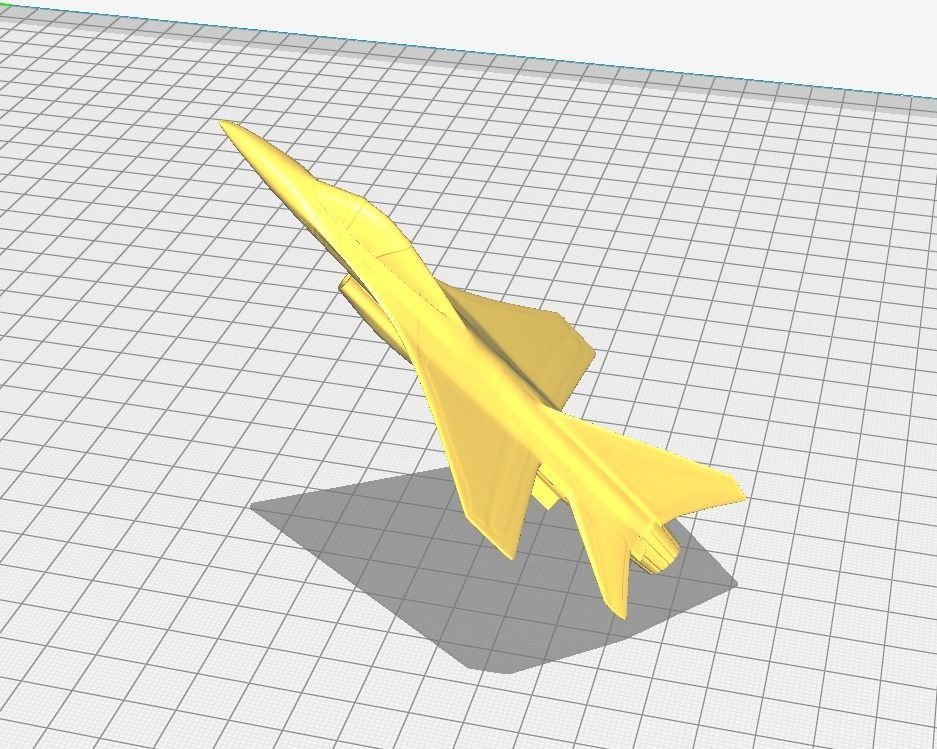 F16 aircraft  3D print model_4