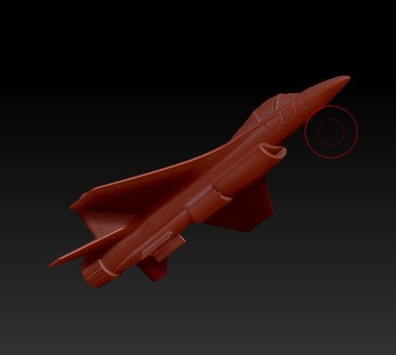 F16 aircraft  3D print model_6