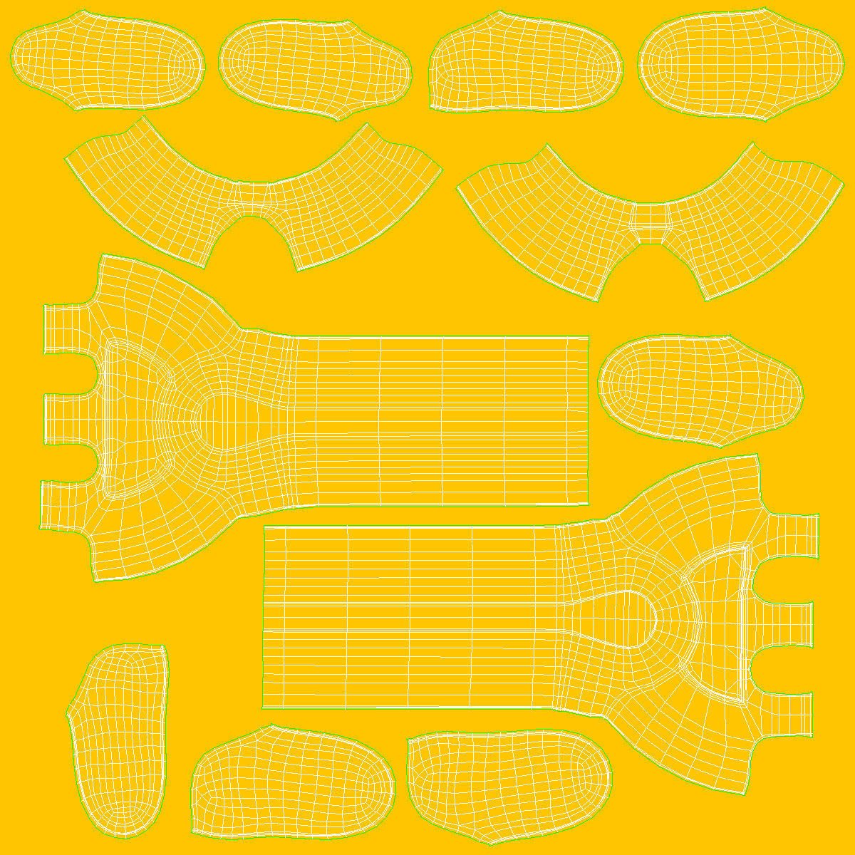 Toy Rake Low-poly 3D model_15