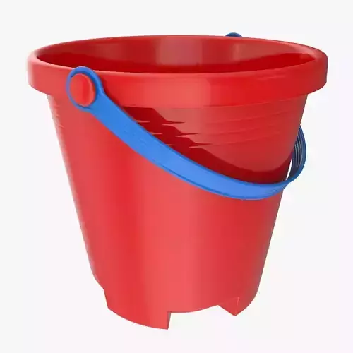 Toy Bucket Low-poly 3D model