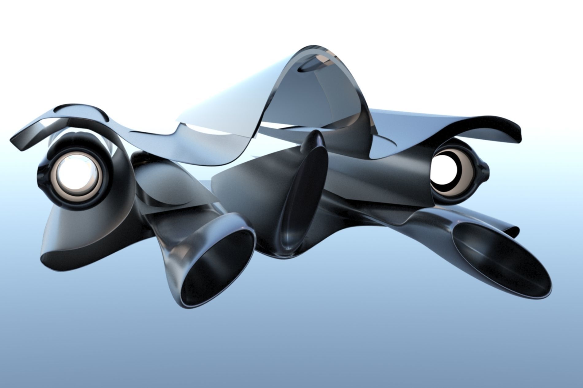 Spaceship Sci-fi 3D  3D model_9