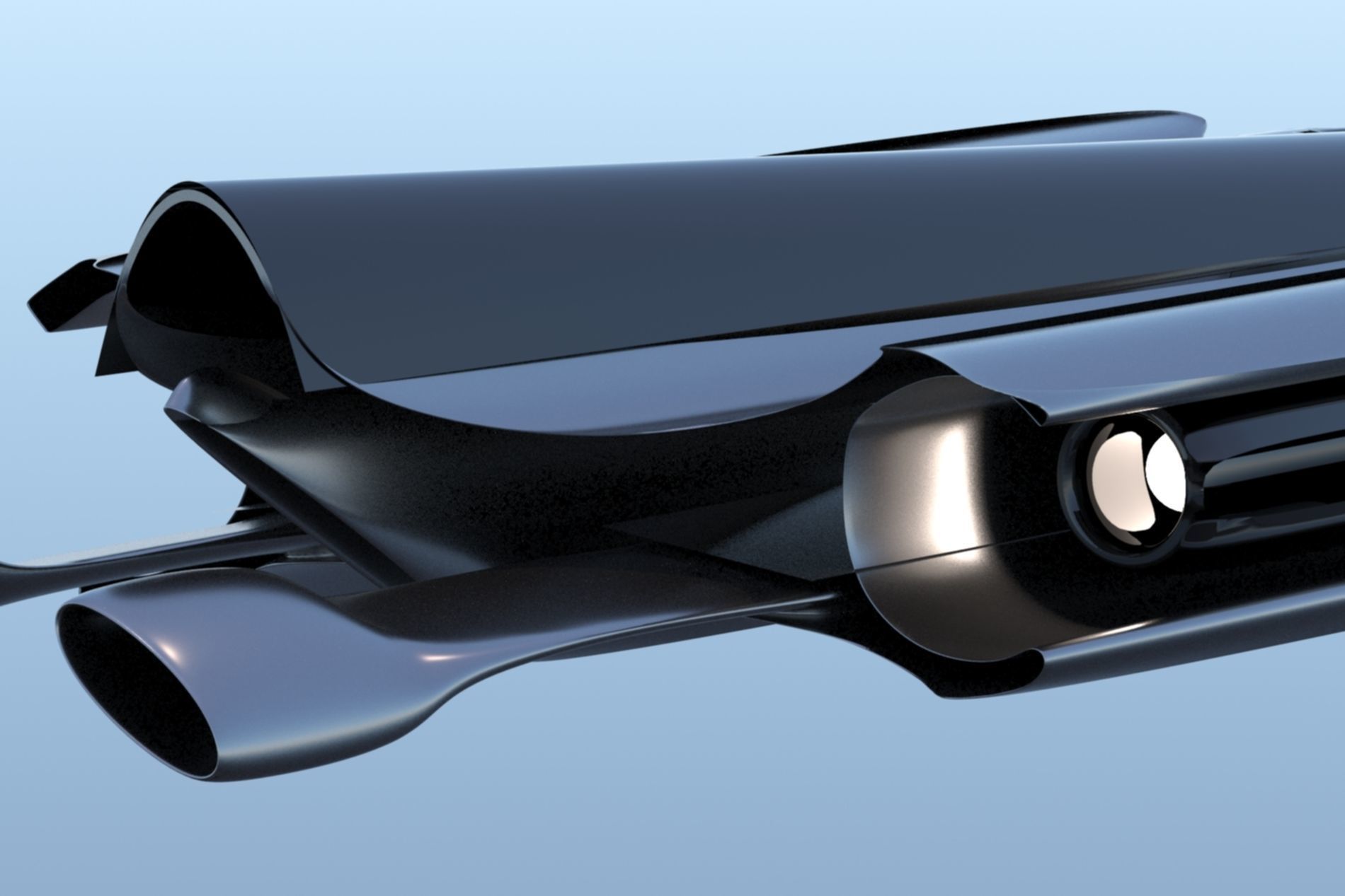 Spaceship Sci-fi 3D  3D model_15