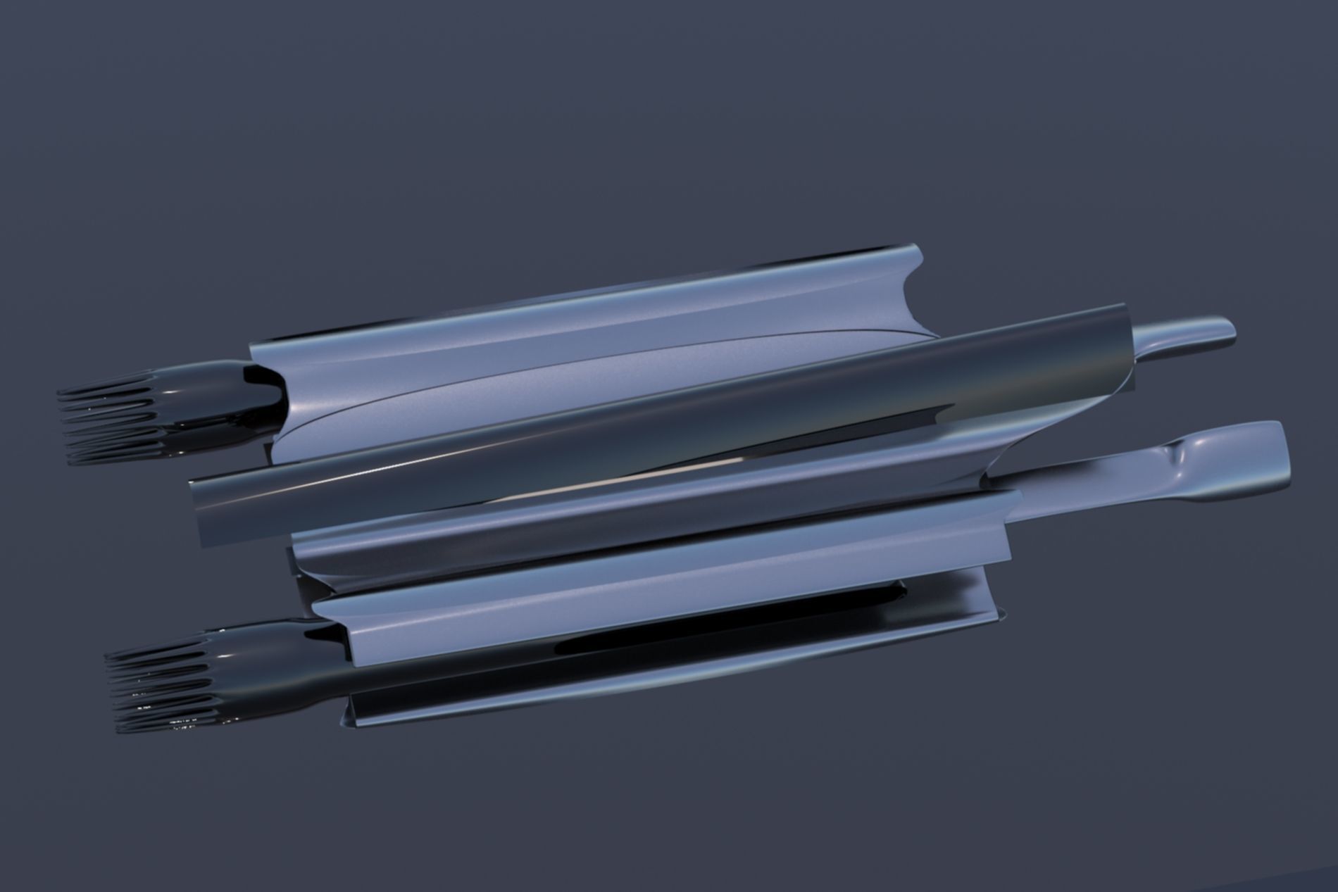 Spaceship Sci-fi 3D  3D model_19