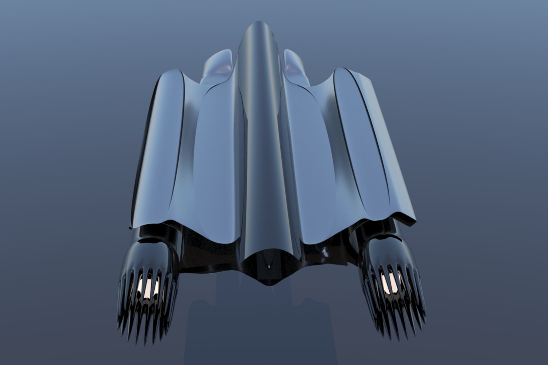 Spaceship Sci-fi 3D  3D model_23