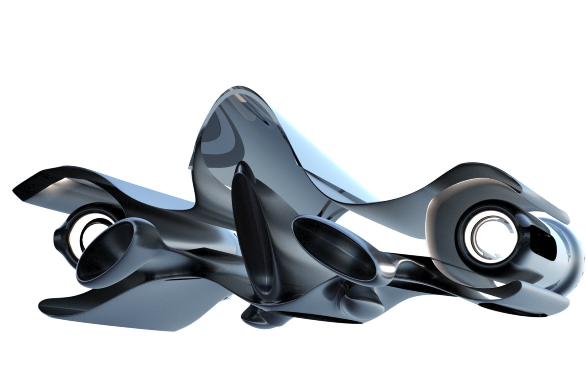 Spaceship Sci-fi 3D  3D model_10