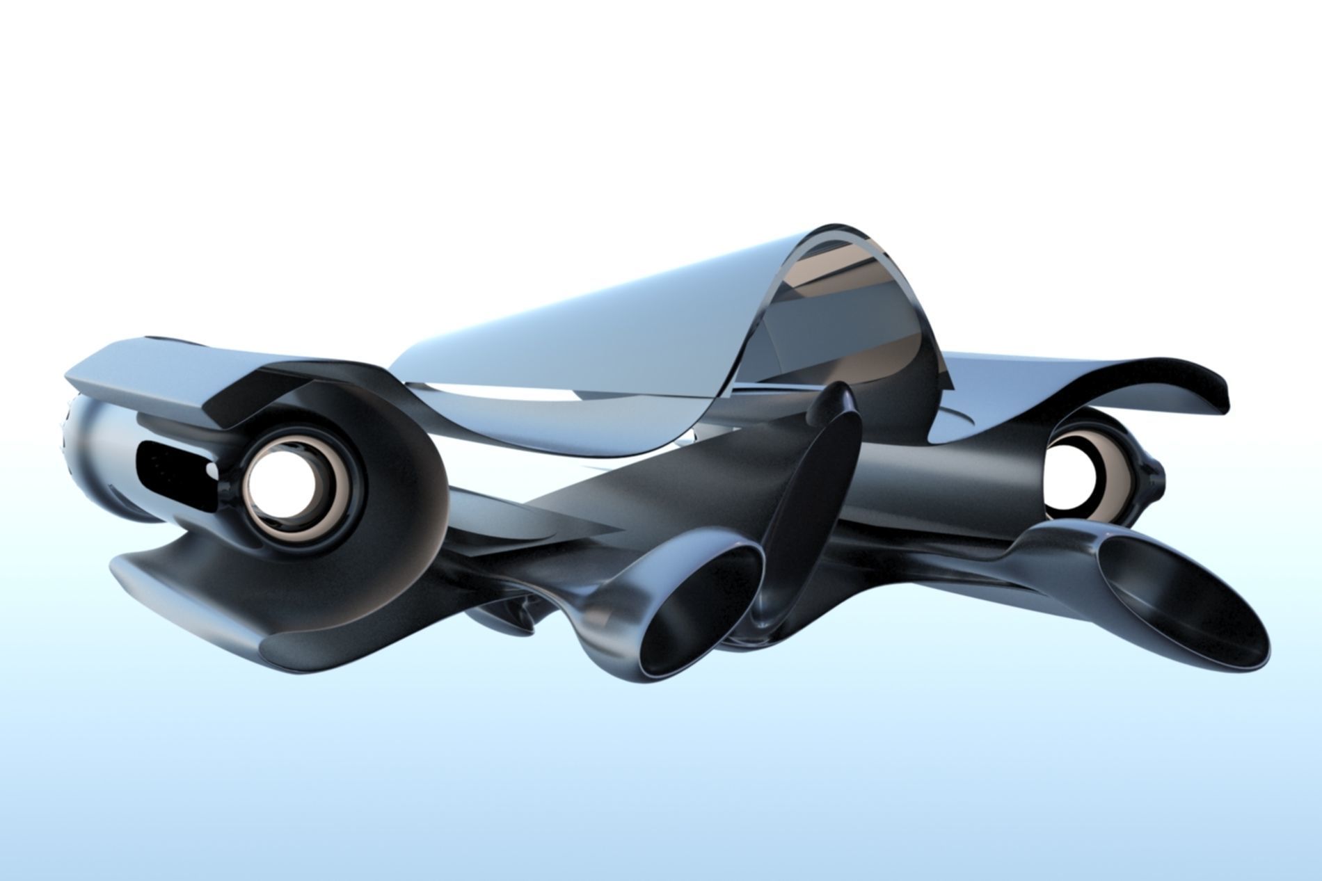 Spaceship Sci-fi 3D  3D model_11