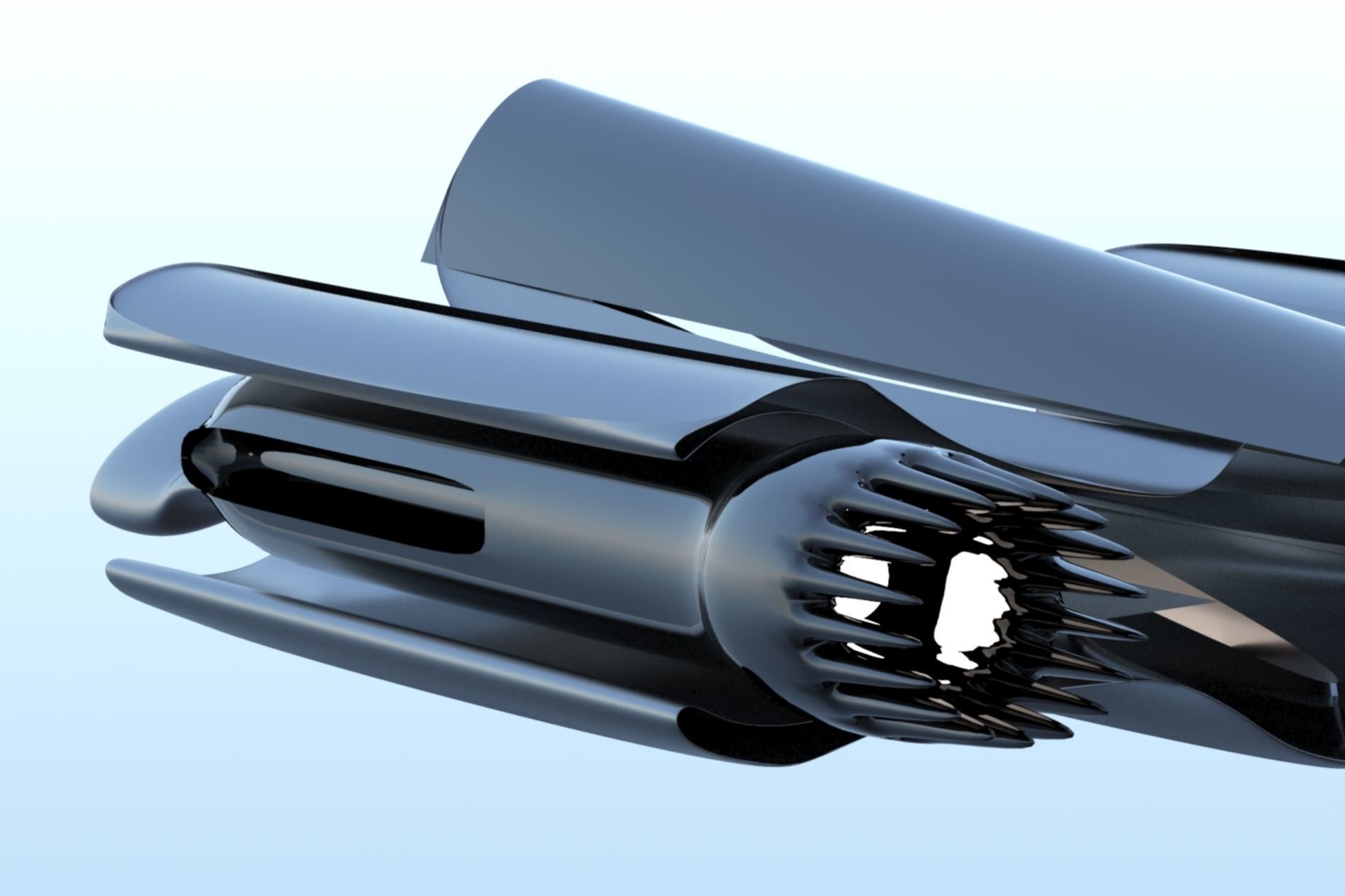 Spaceship Sci-fi 3D  3D model_13