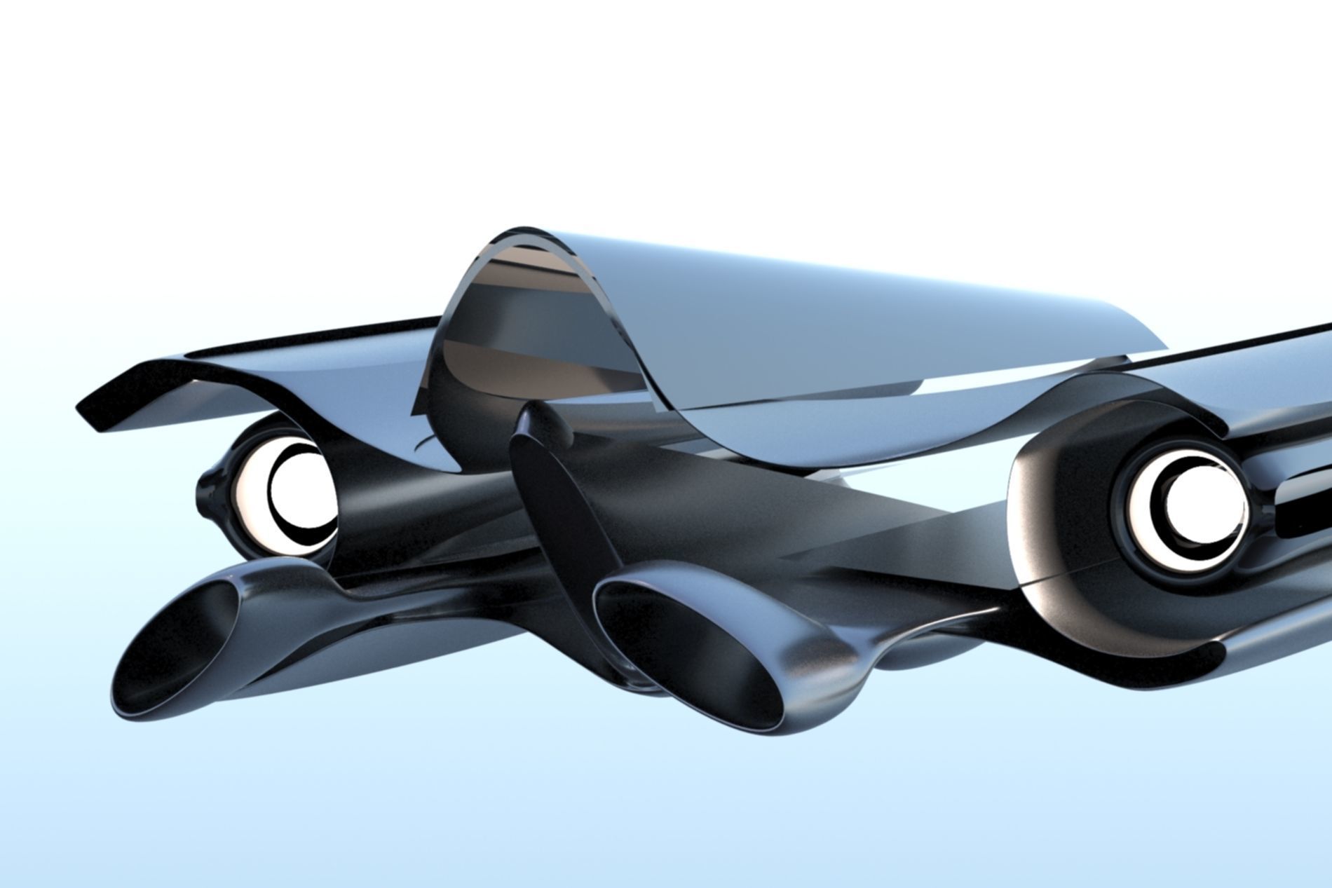 Spaceship Sci-fi 3D  3D model_12