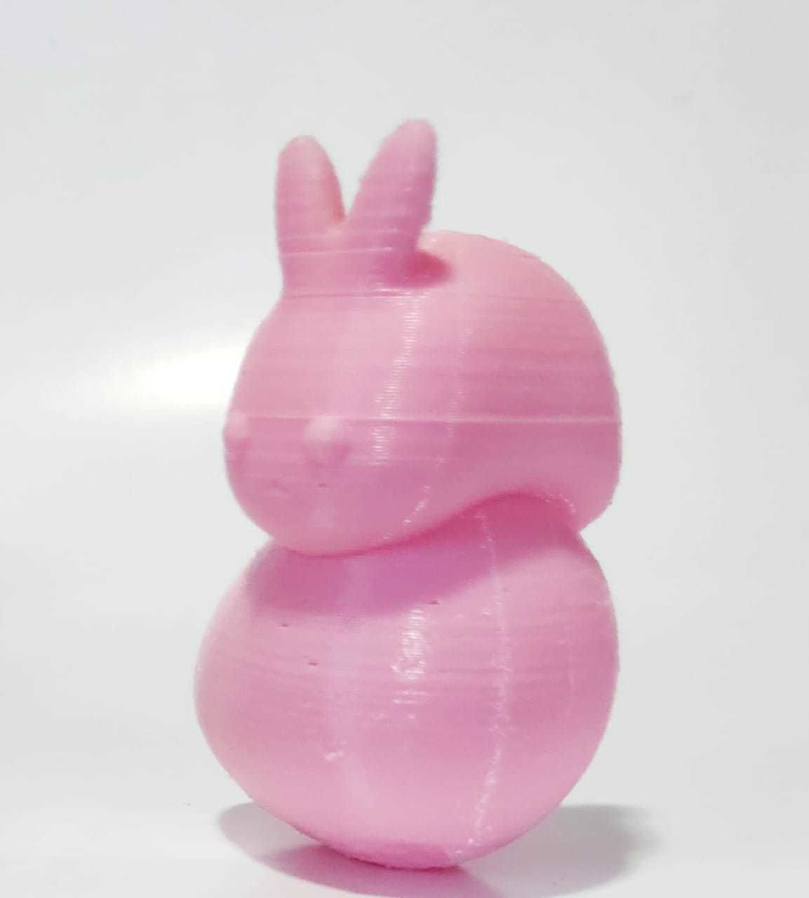 Bunny on Egg 3D print model_7