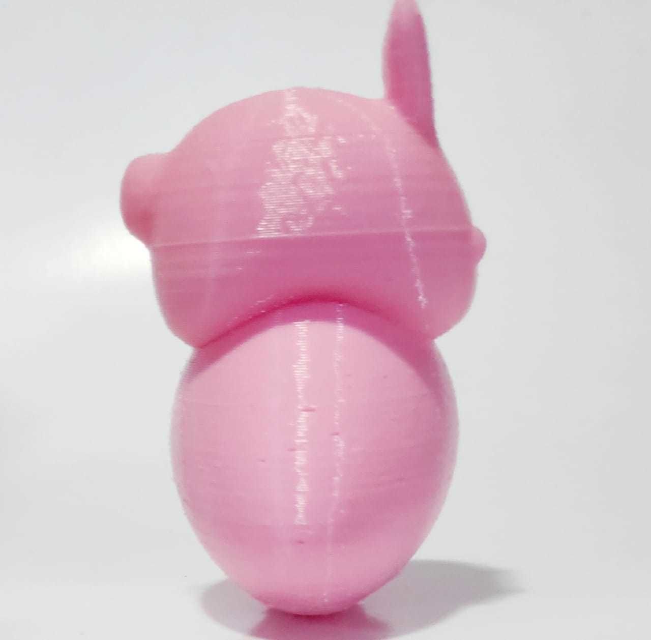 Bunny on Egg 3D print model_9