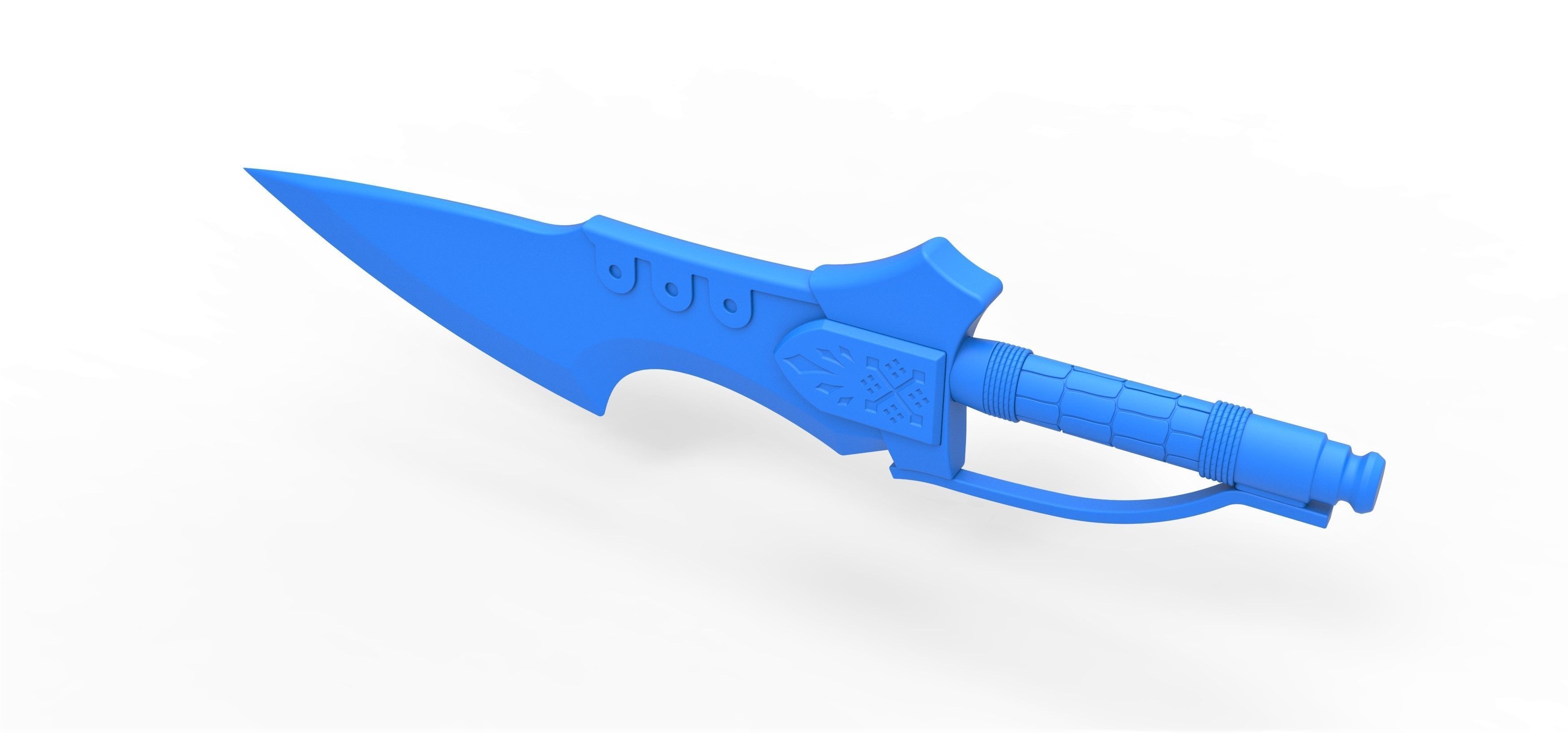 Flame blade from the movie Monster Hunter 2021 3D print model_21