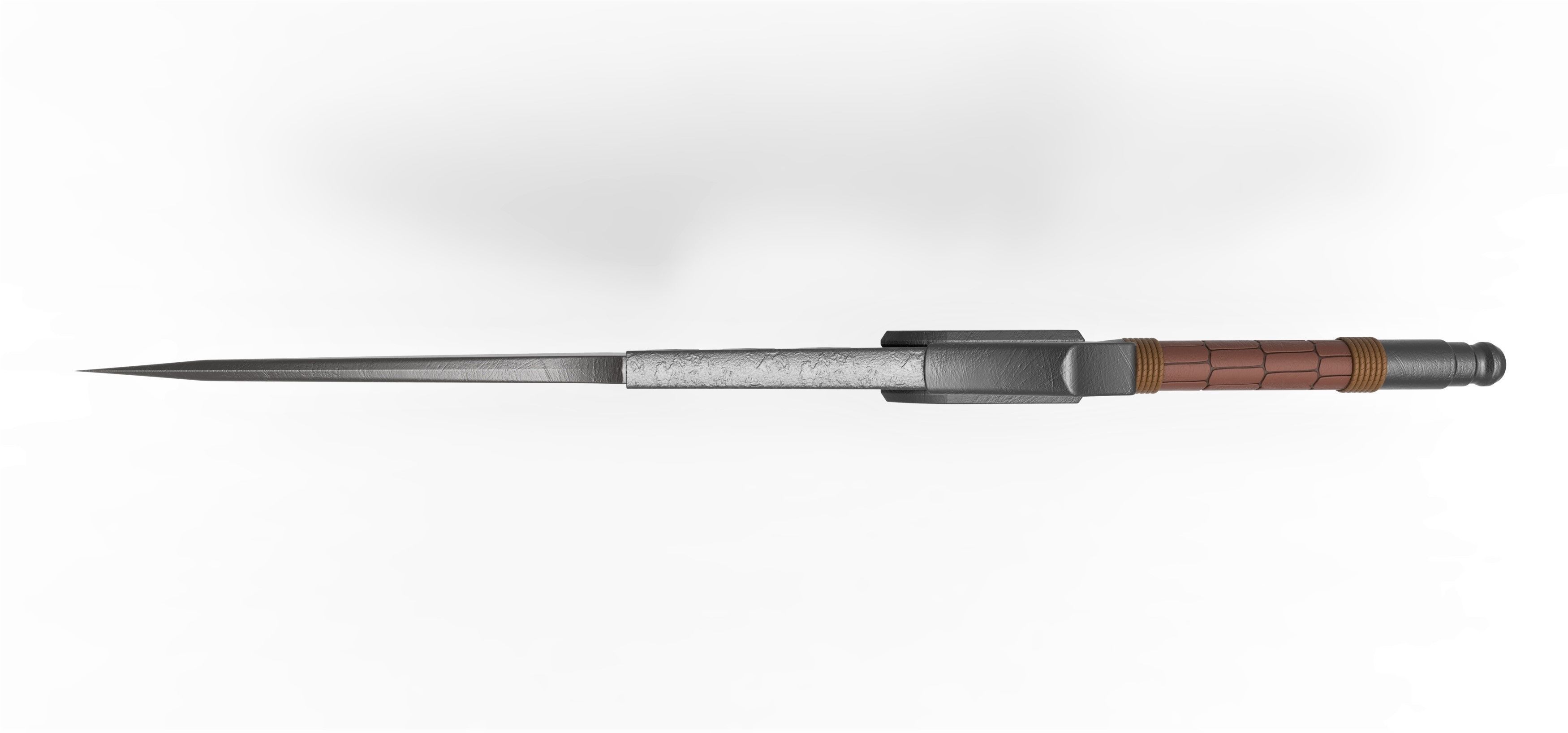 Flame blade from the movie Monster Hunter 2021 3D print model_8