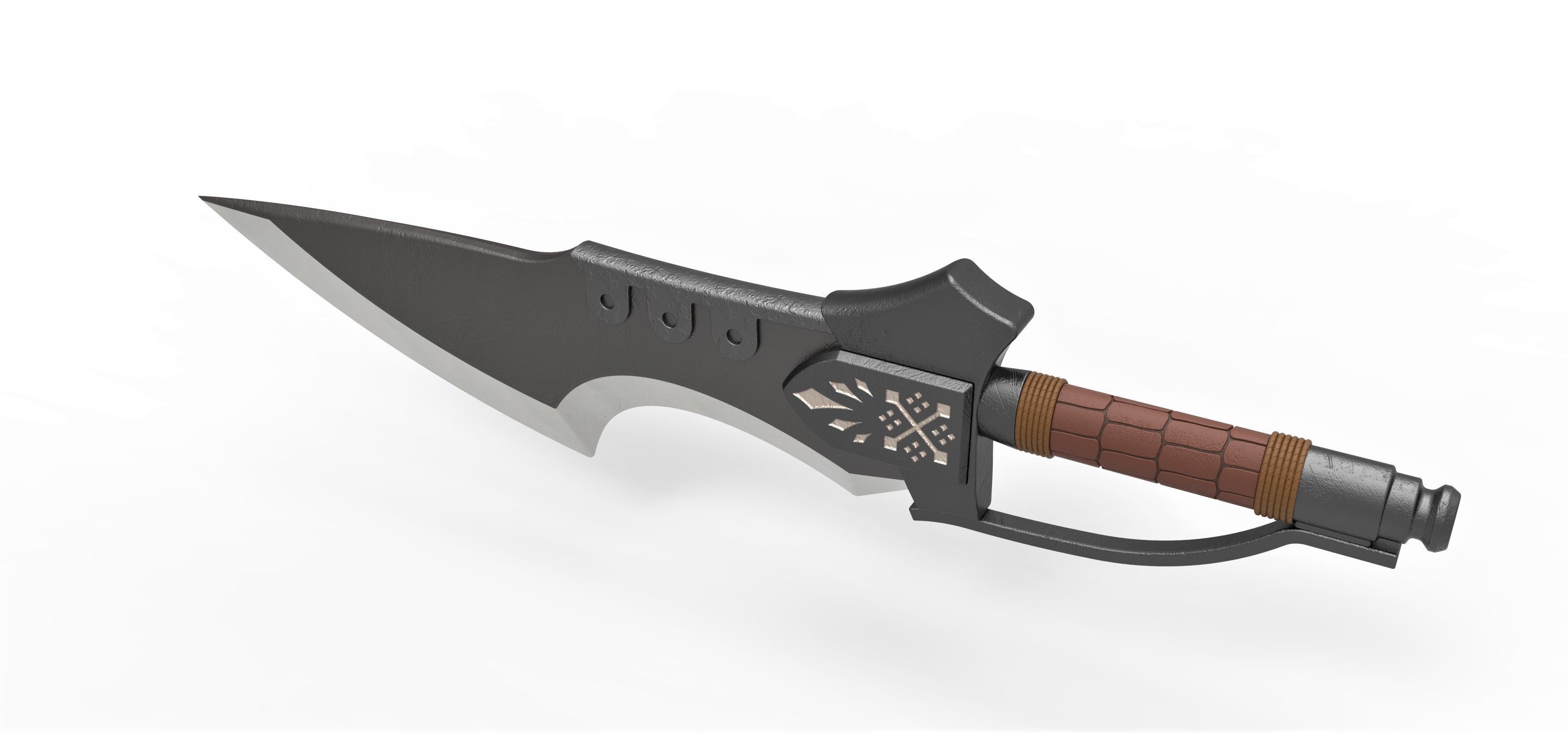 Flame blade from the movie Monster Hunter 2021 3D print model_9