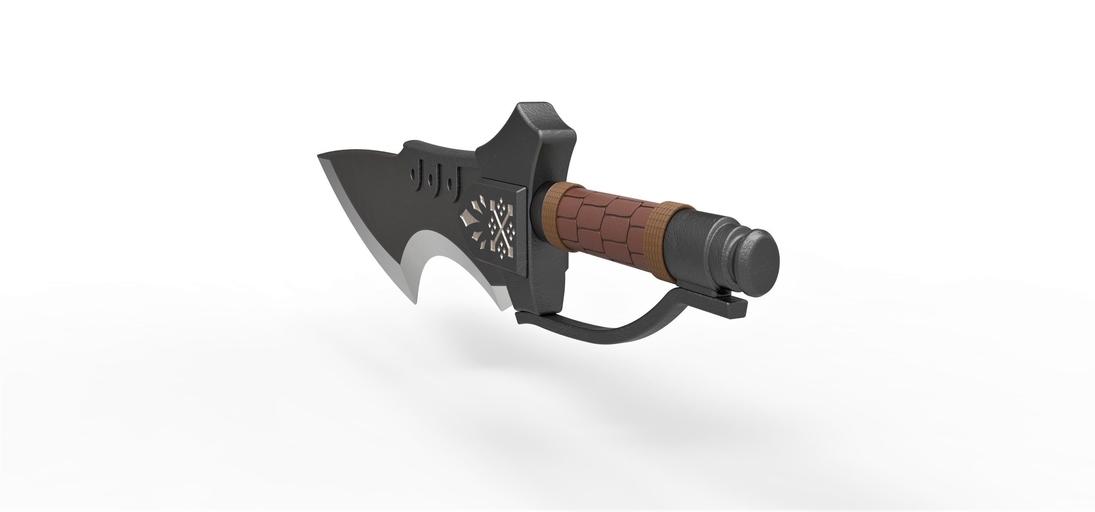 Flame blade from the movie Monster Hunter 2021 3D print model_10