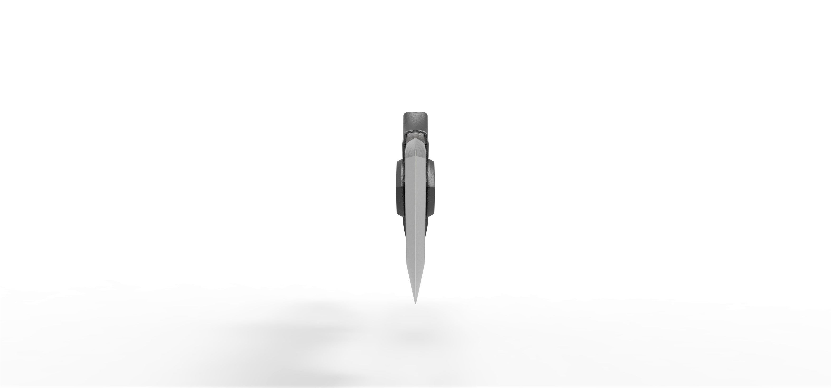 Flame blade from the movie Monster Hunter 2021 3D print model_5