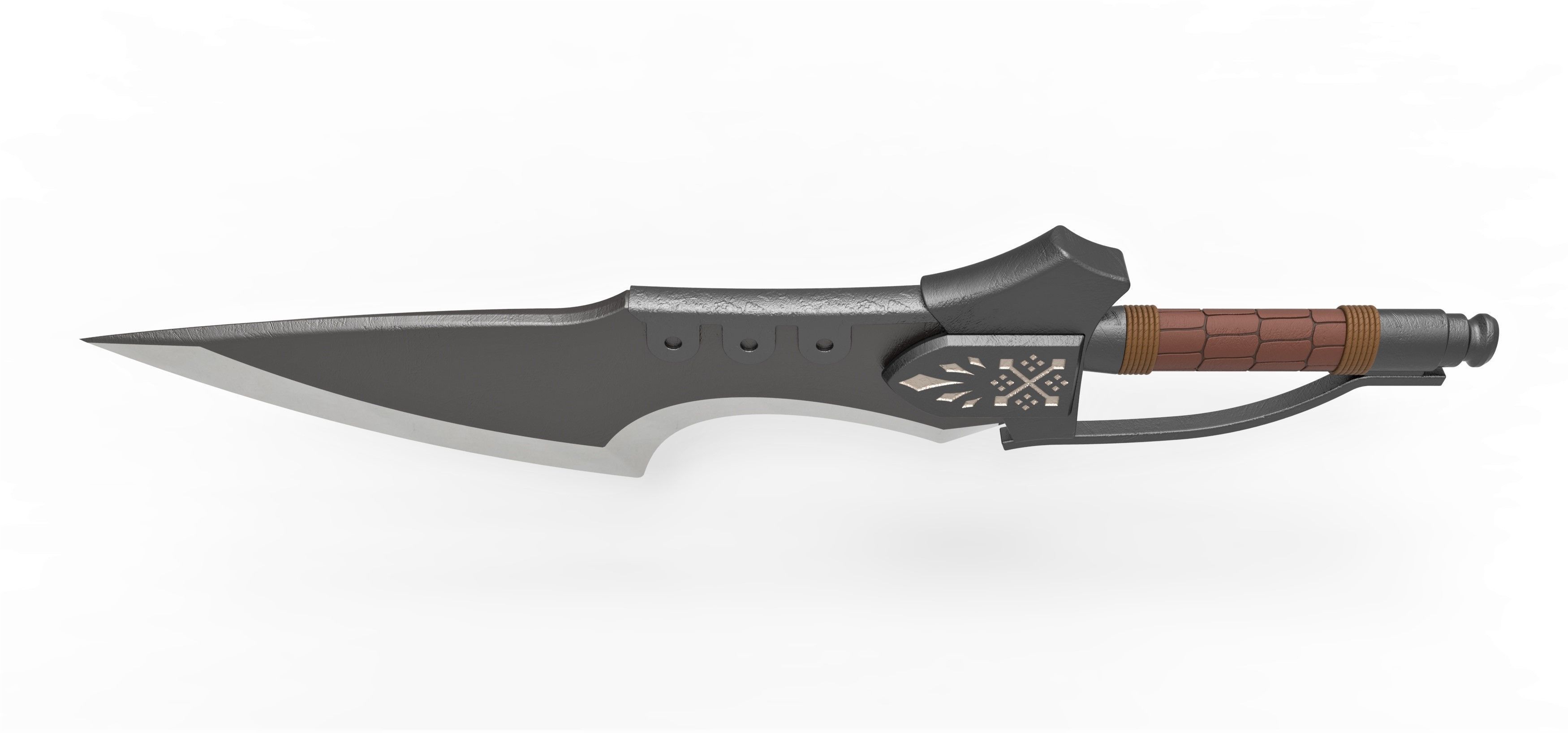 Flame blade from the movie Monster Hunter 2021 3D print model_7