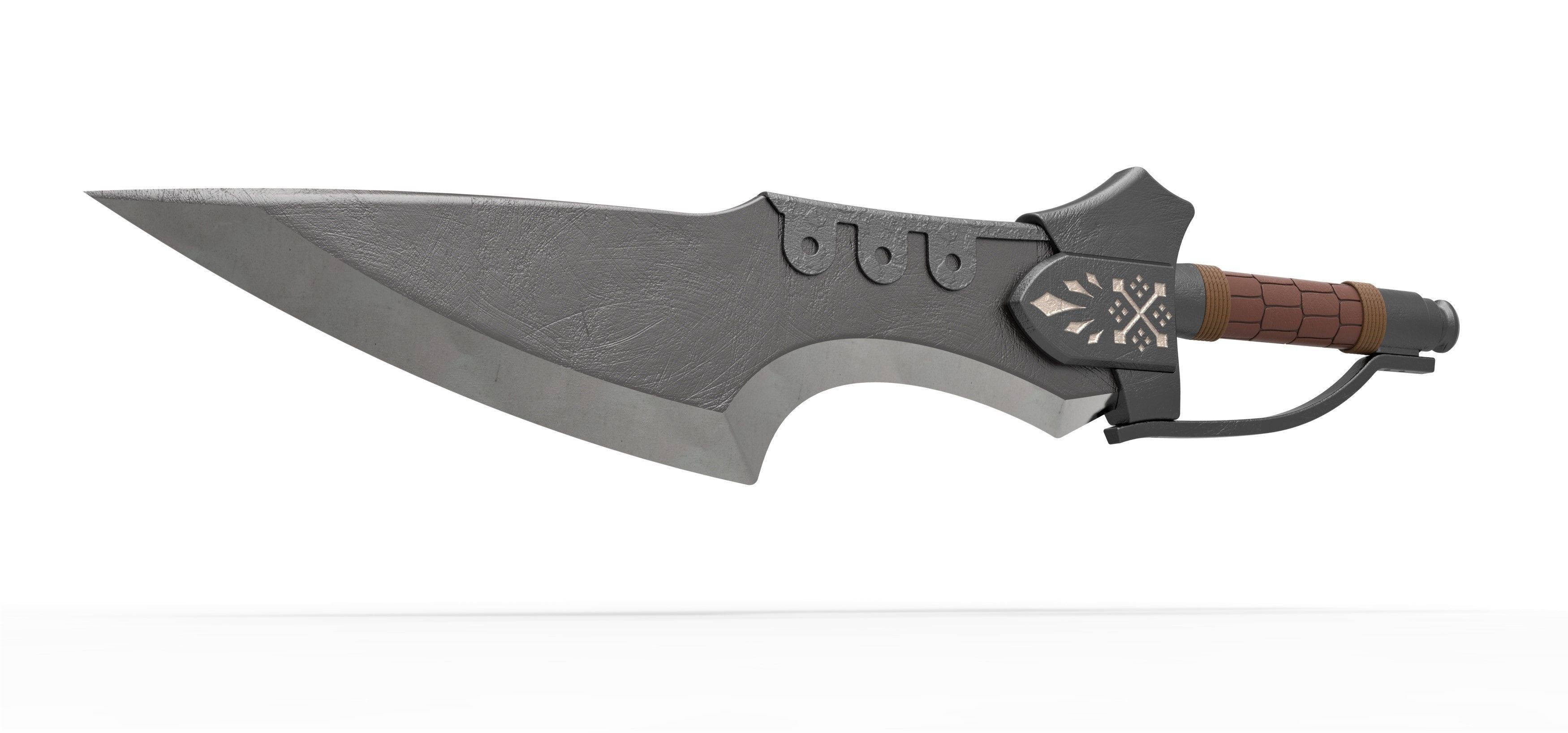 Flame blade from the movie Monster Hunter 2021 3D print model_1