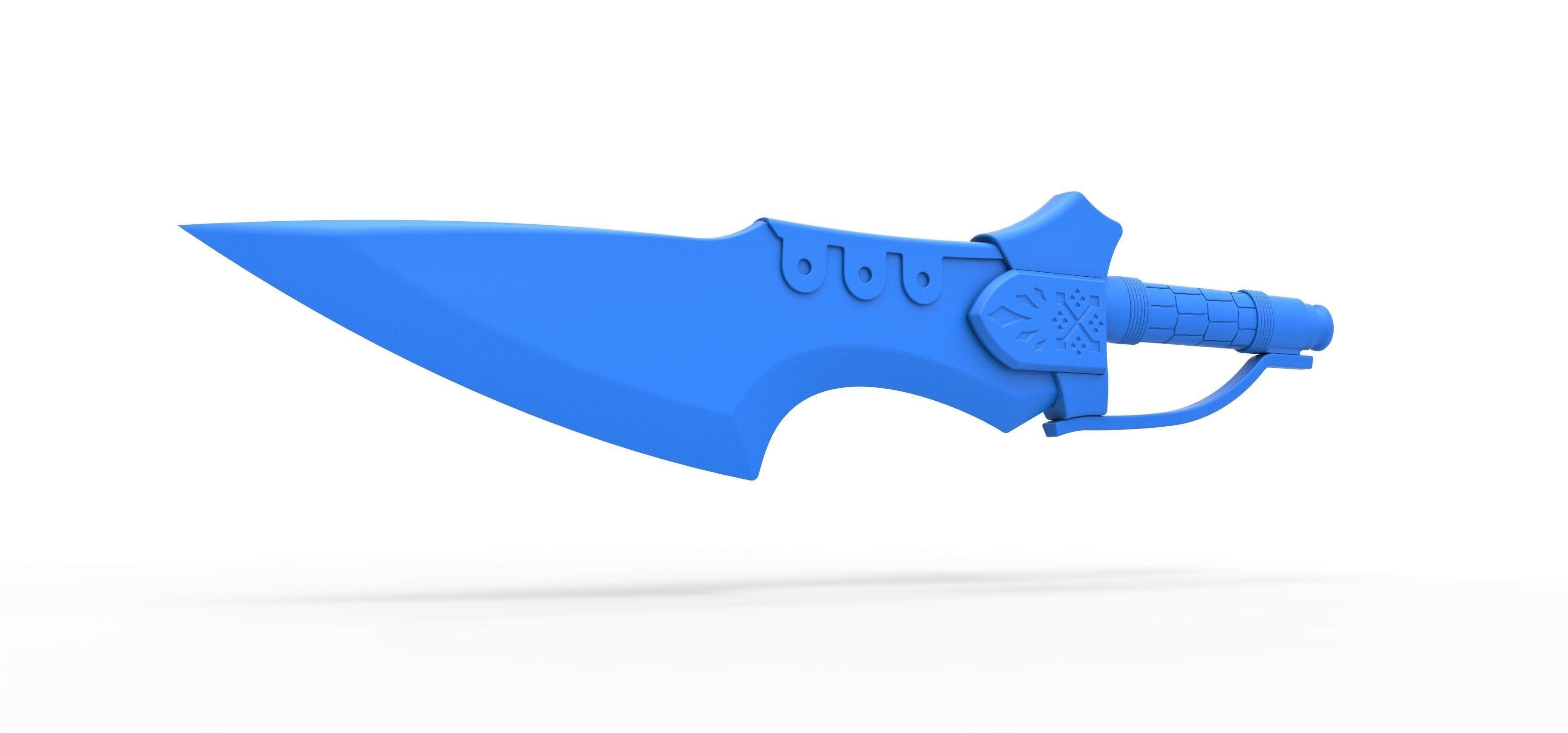 Flame blade from the movie Monster Hunter 2021 3D print model_14
