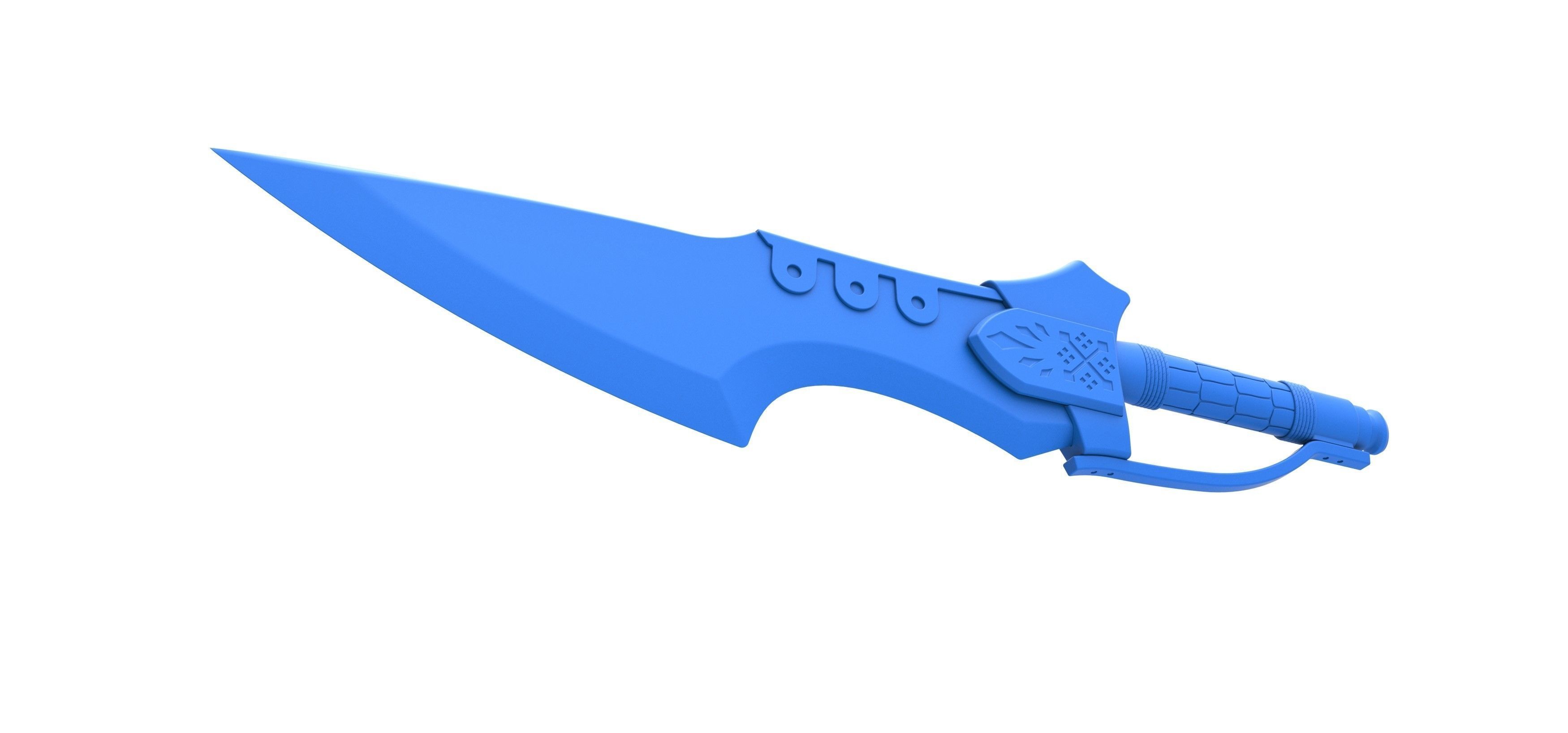 Flame blade from the movie Monster Hunter 2021 3D print model_15