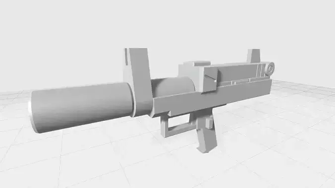 MHW01-3-GM Assault Beam pistol with silencer III