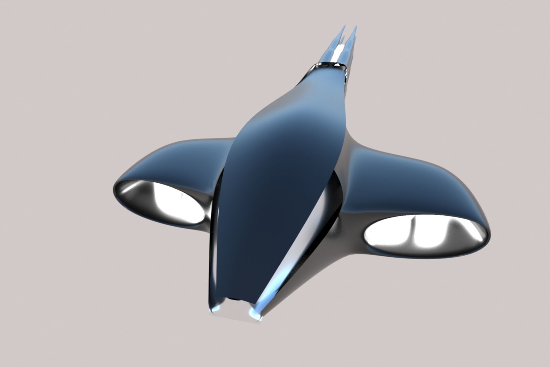 Spaceship Sci-fi 3D Low-poly 3D model_17