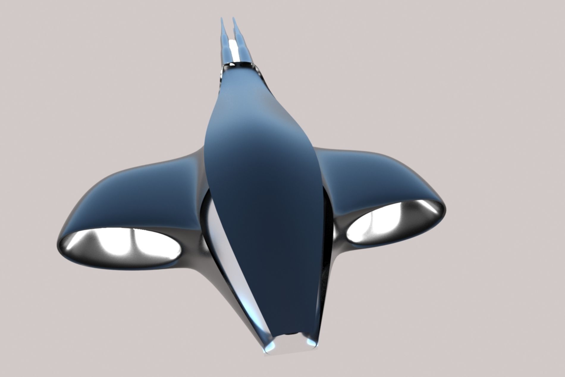 Spaceship Sci-fi 3D Low-poly 3D model_18