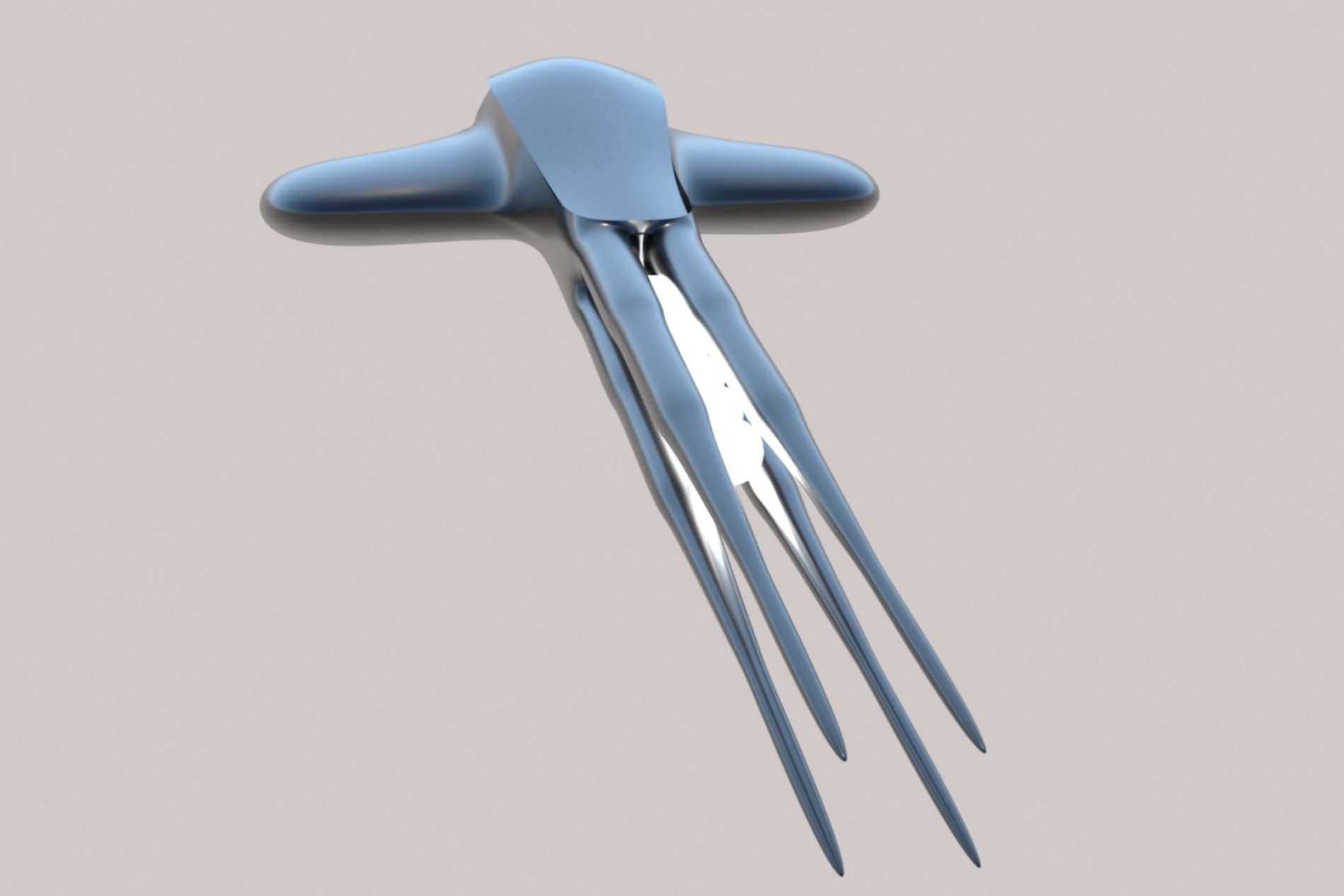 Spaceship Sci-fi 3D Low-poly 3D model_13