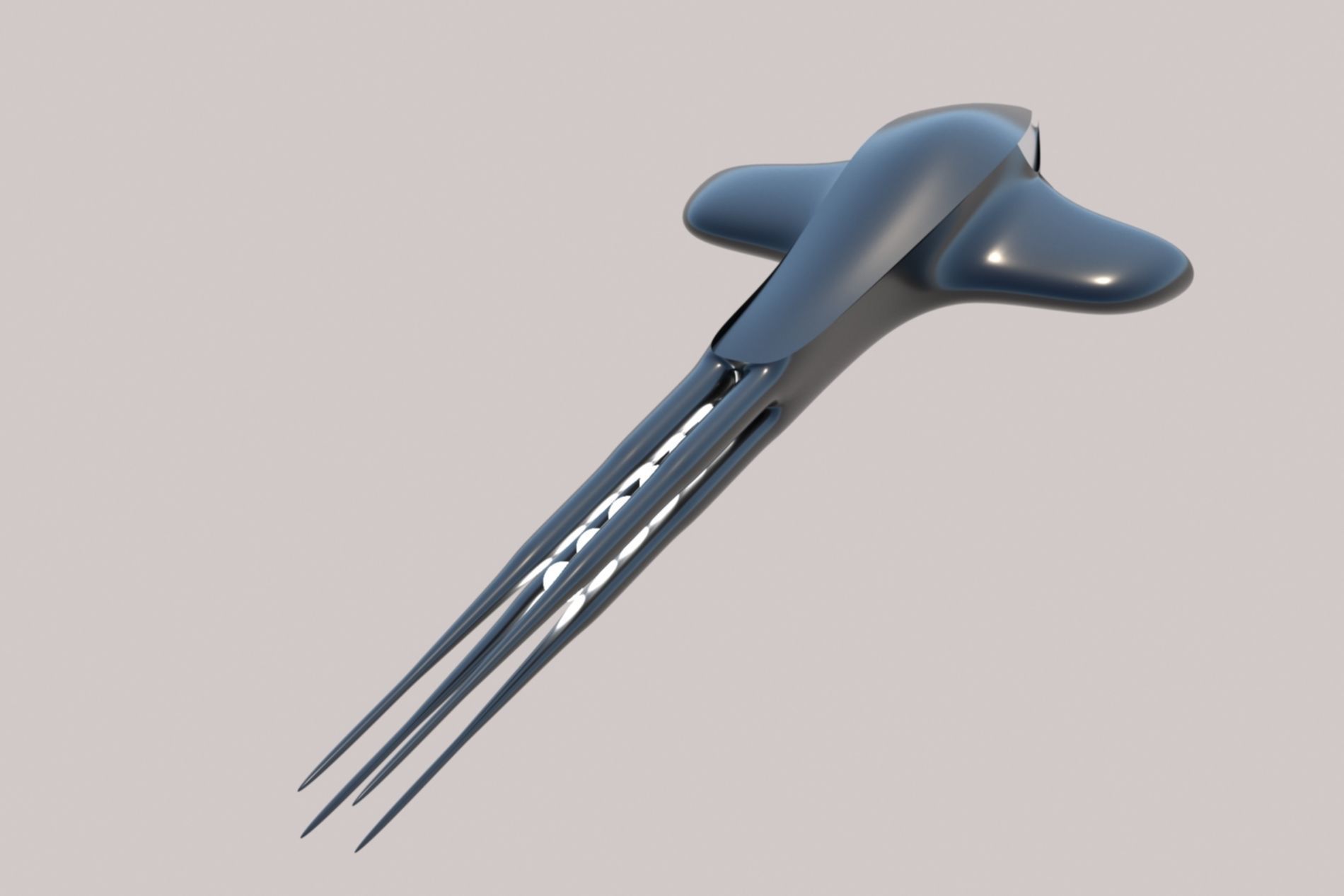 Spaceship Sci-fi 3D Low-poly 3D model_11