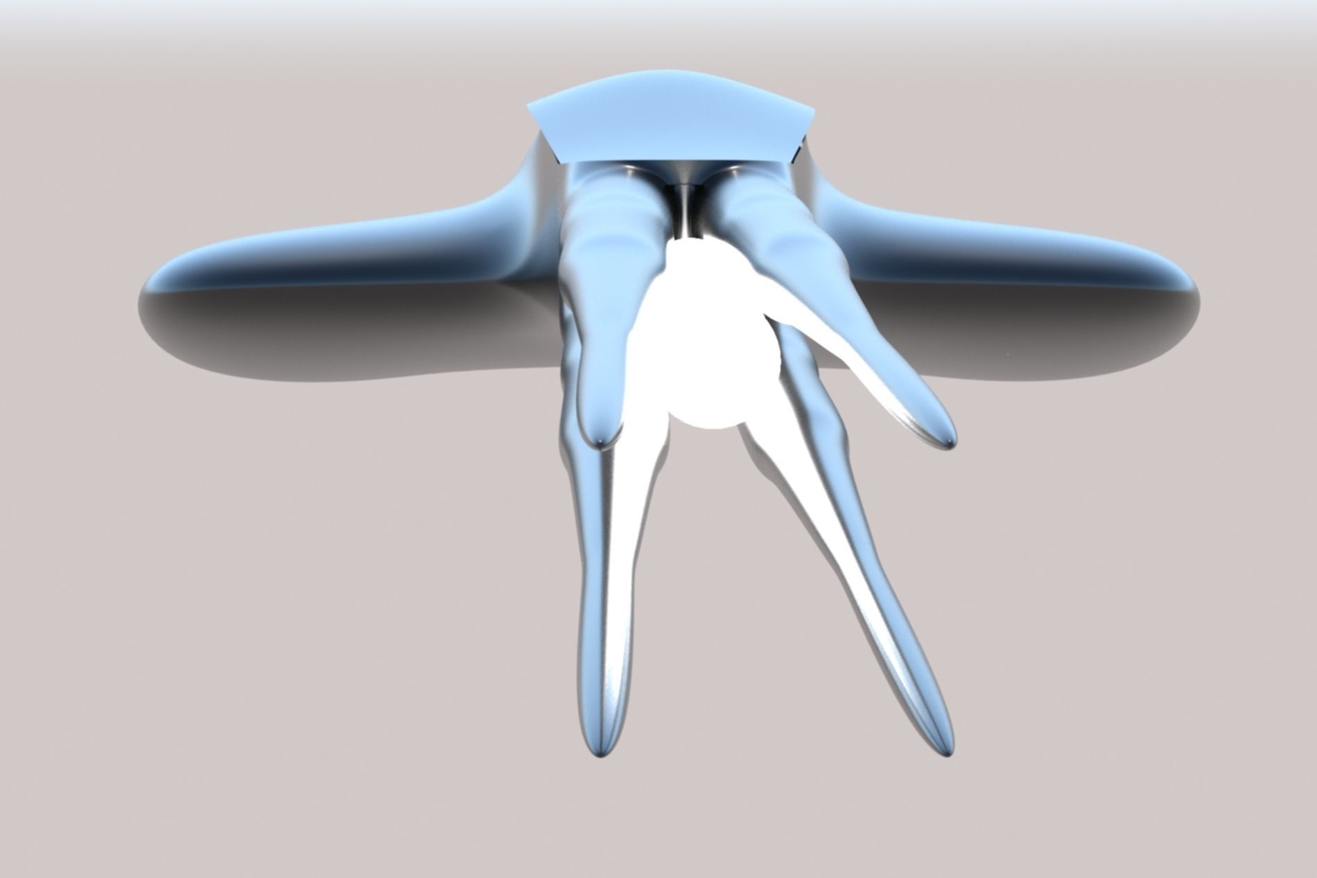 Spaceship Sci-fi 3D Low-poly 3D model_12