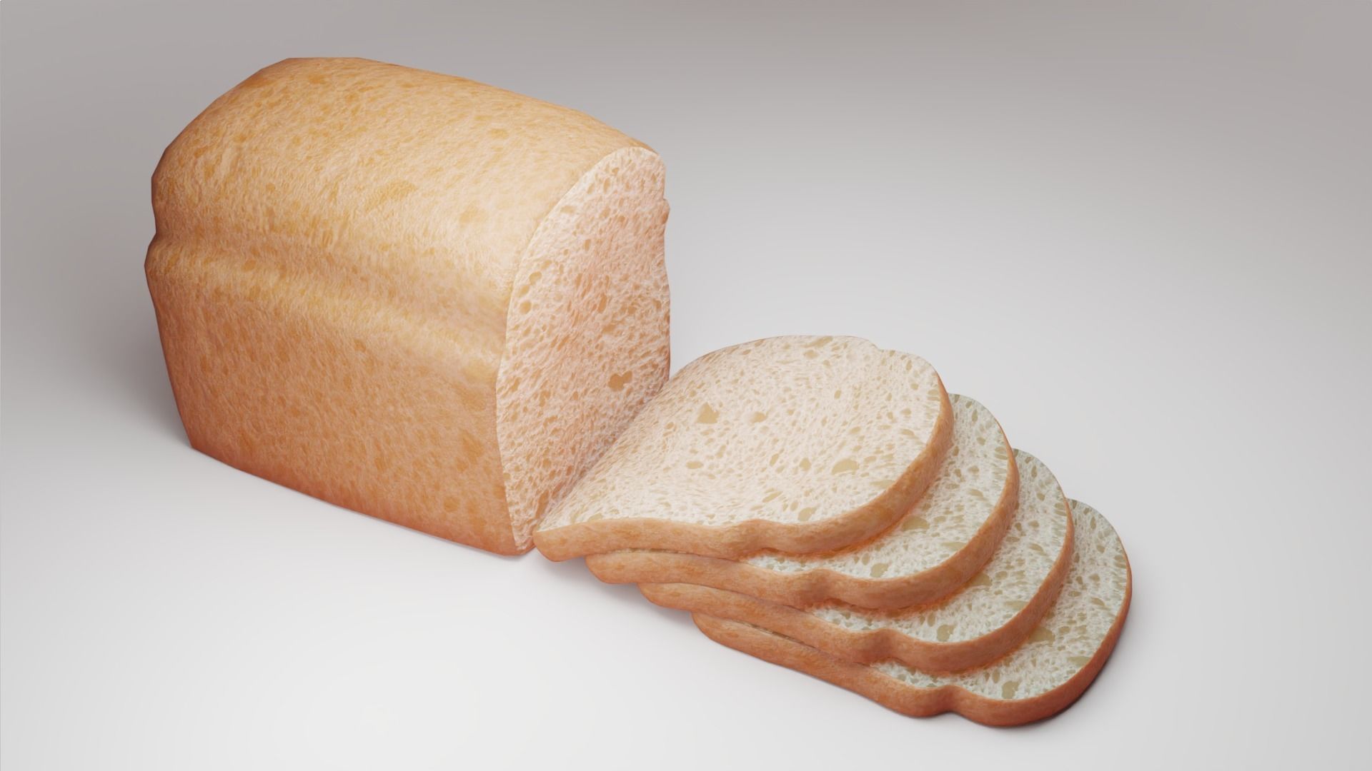 3D Sliced bread 3D model_4