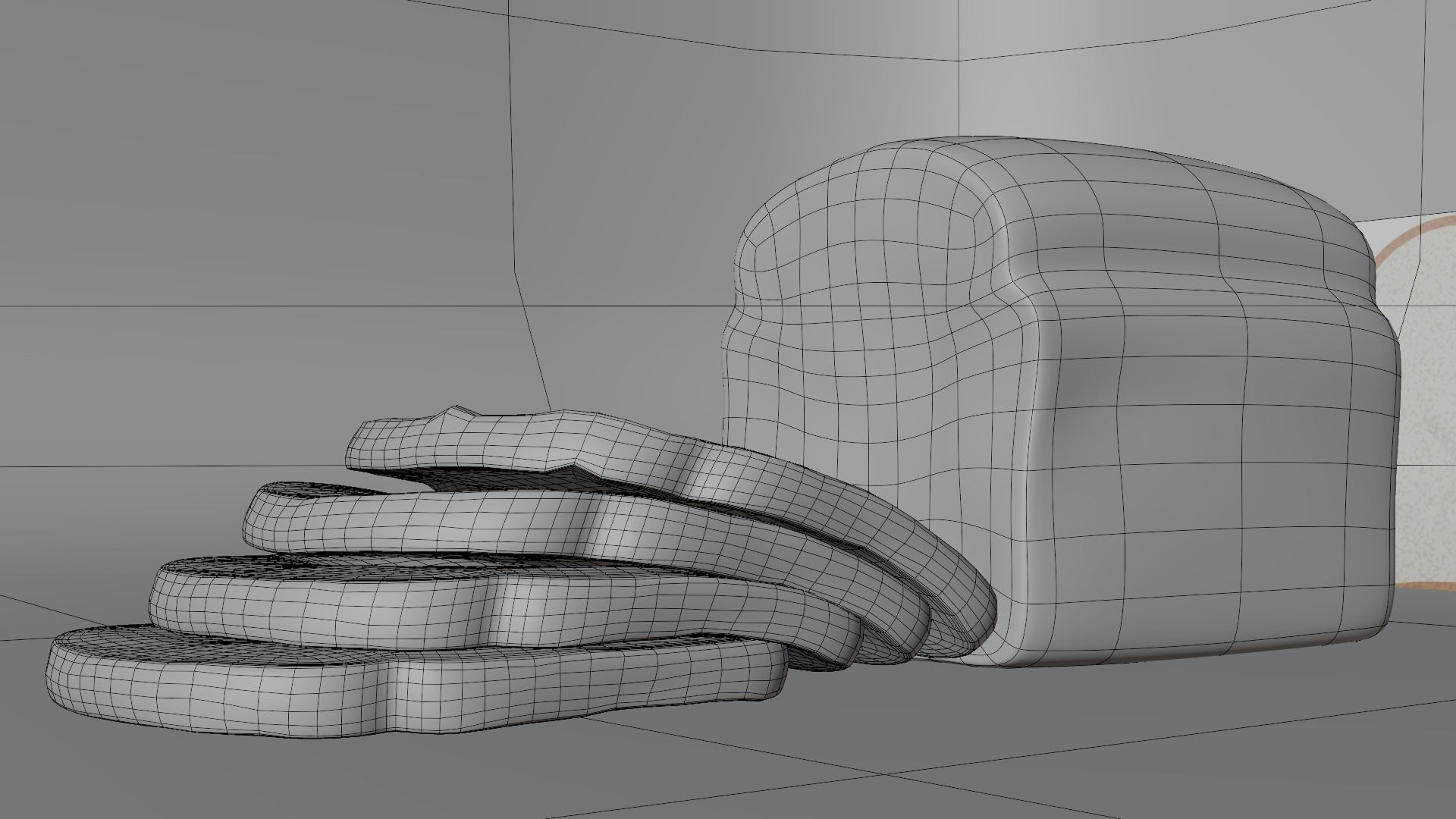 3D Sliced bread 3D model_6