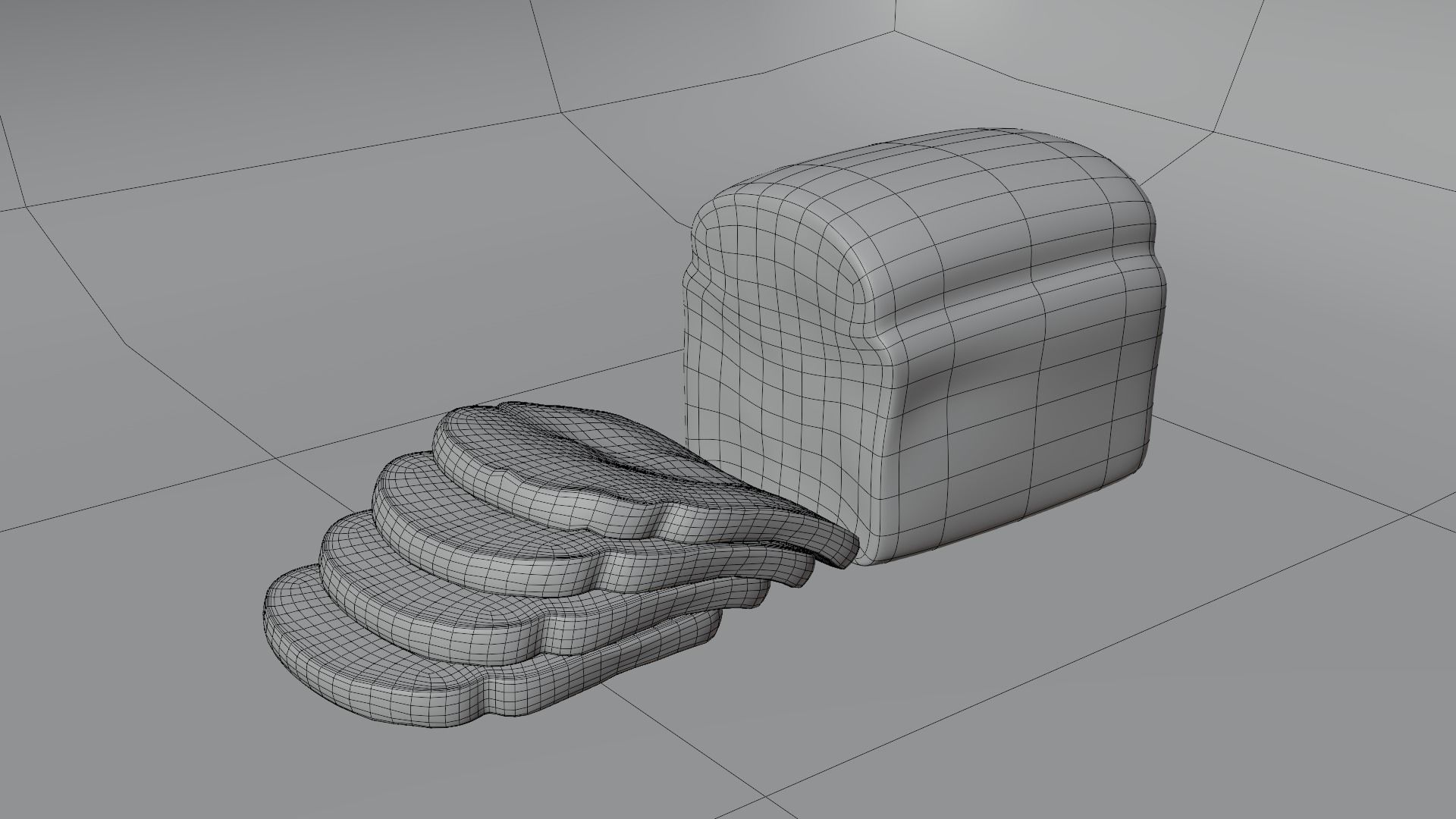 3D Sliced bread 3D model_5