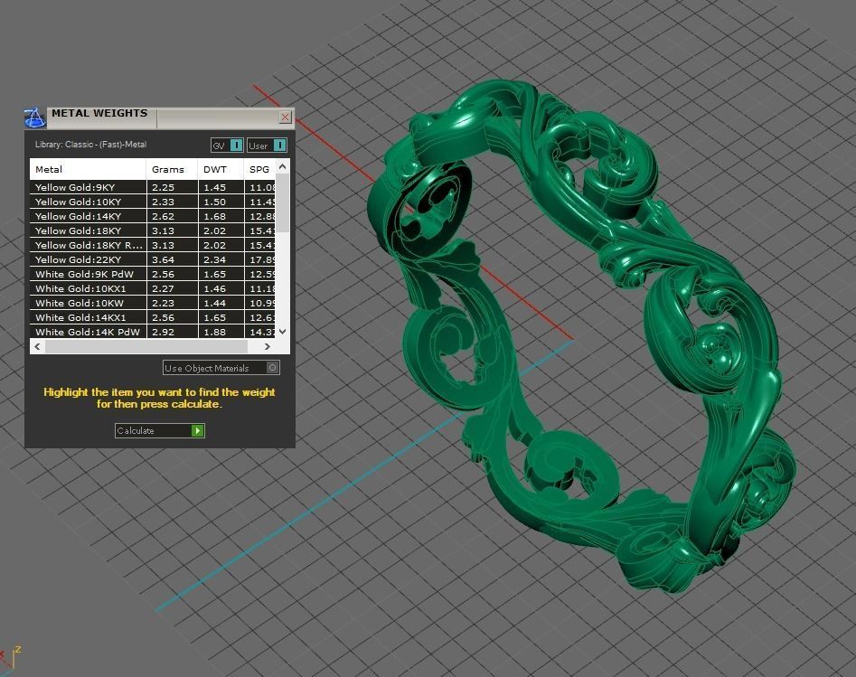 filigree wedding band 3D print model_13