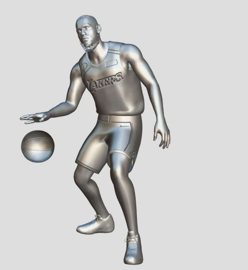 3D Rigged Le Bron James NBA Low-poly 3D model_7