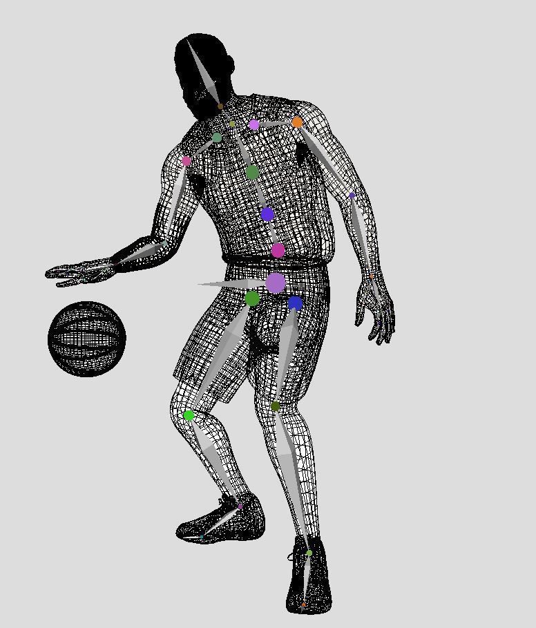3D Rigged Le Bron James NBA Low-poly 3D model_11
