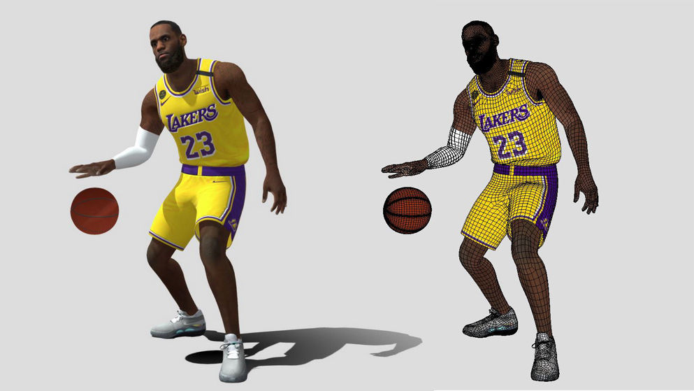 3D Rigged Le Bron James NBA Low-poly 3D model_4