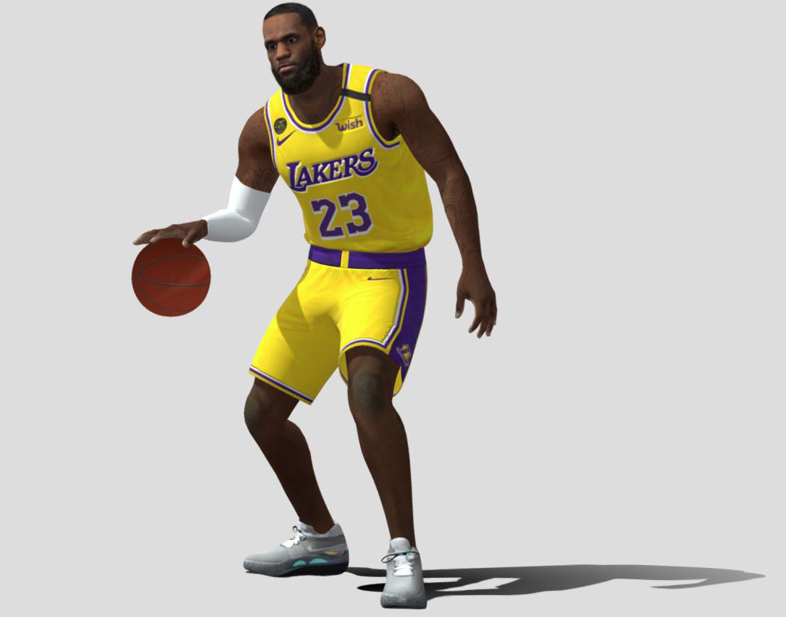3D Rigged Le Bron James NBA Low-poly 3D model_3