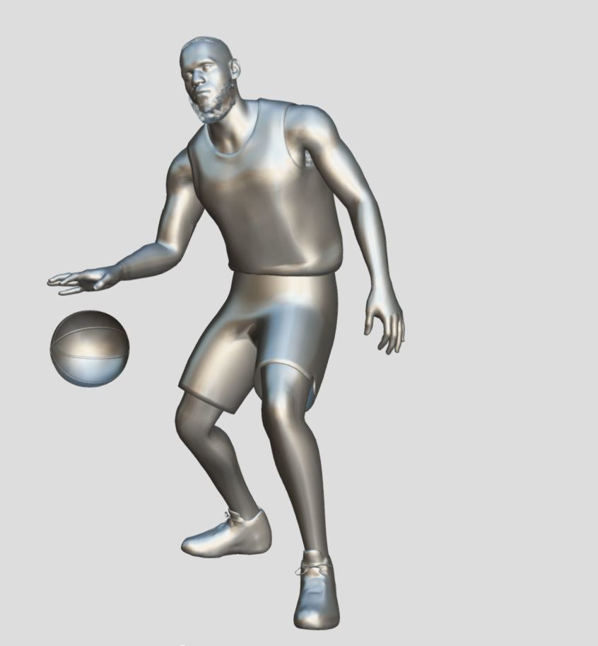 3D Rigged Le Bron James NBA Low-poly 3D model_6