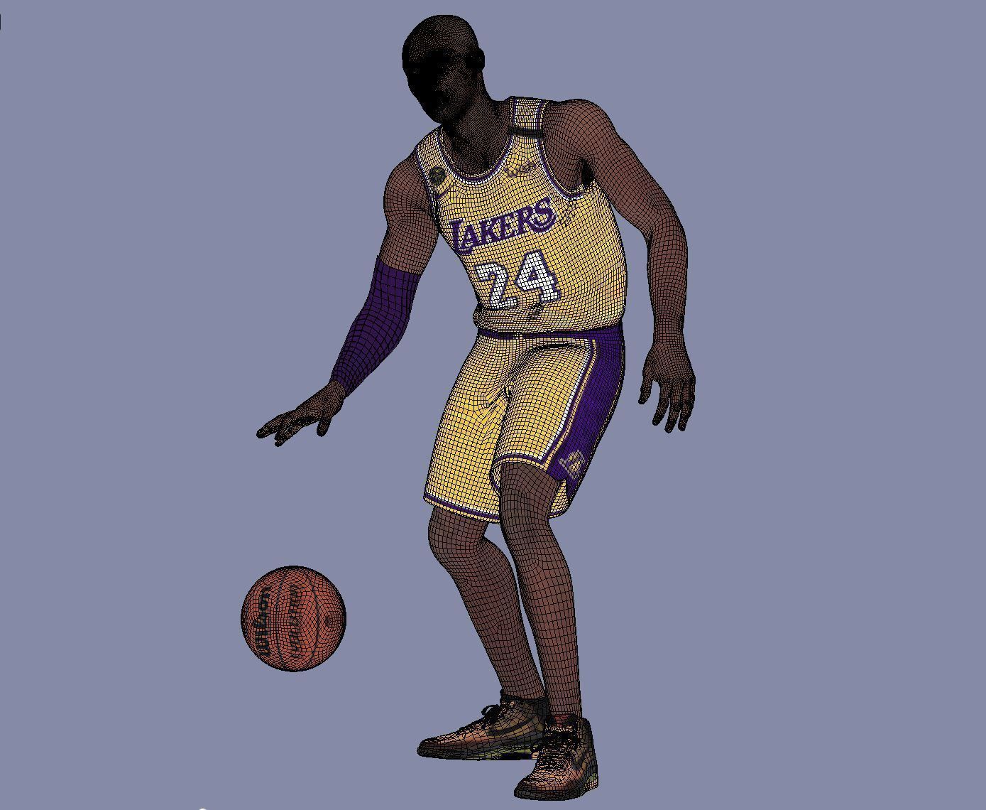 3D Rigged Kobe Bryant NBA Low-poly 3D model_6