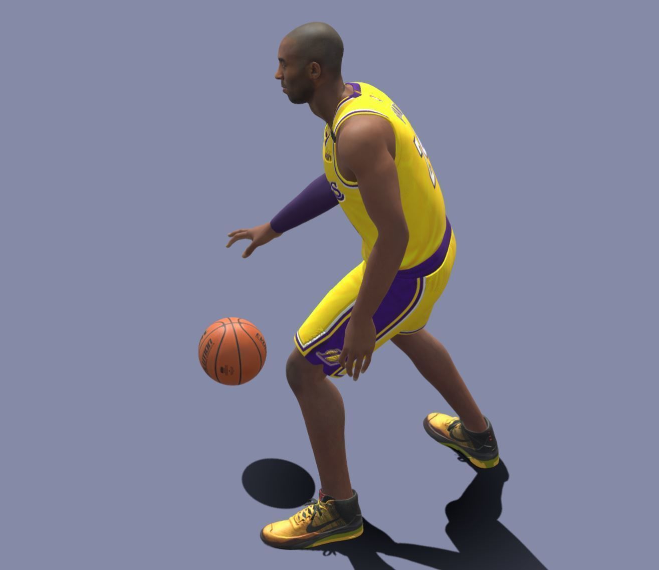 3D Rigged Kobe Bryant NBA Low-poly 3D model_3