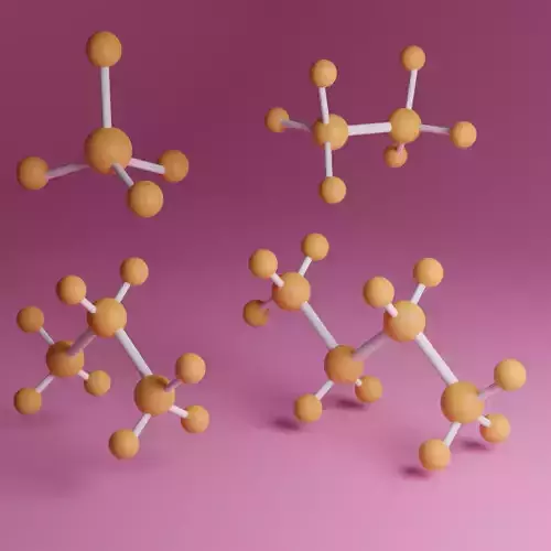 Alkanes - 3D Molecular Structures 3D model